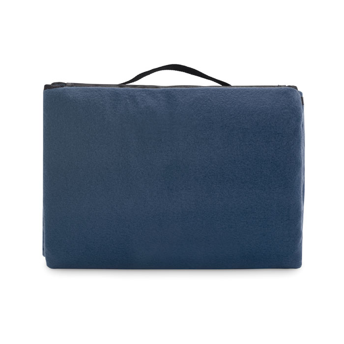 Coperta da picnic in pile Blu item picture back