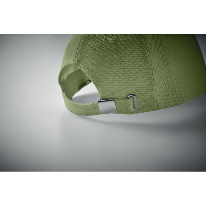 Hemp baseball cap 370 gr/m² Verde item detail picture