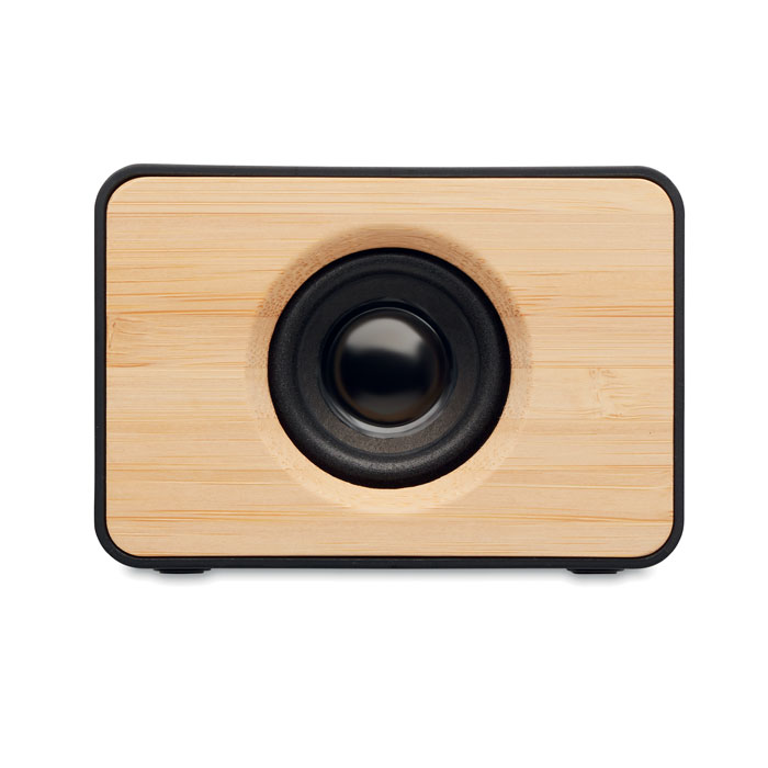 Speaker wireless in bamboo 5.0 black item picture top