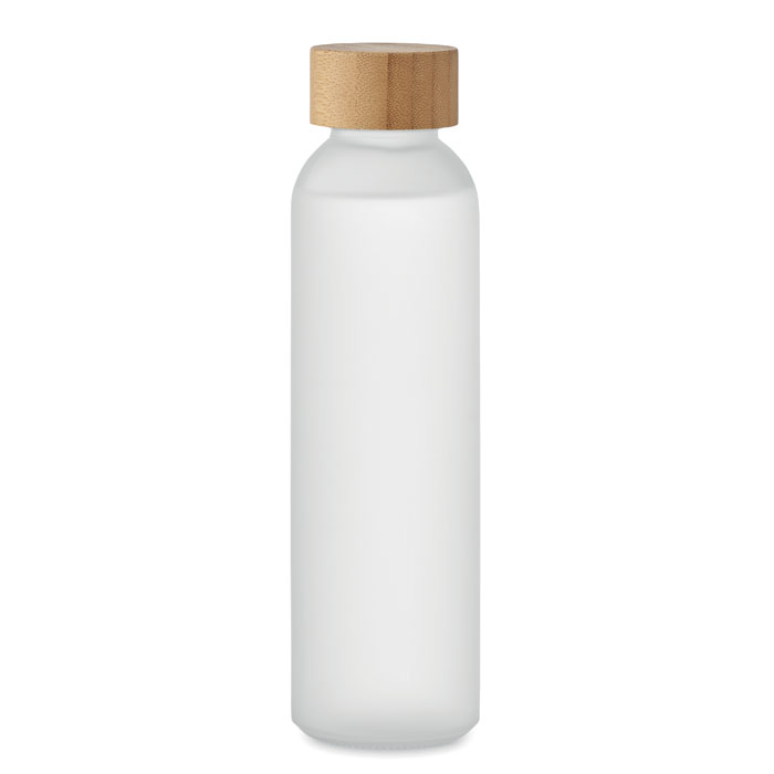 Frosted glass bottle 500ml Bianco Trasparente item picture side