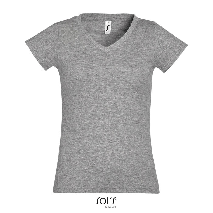 MOON DONNA T-SHIRT 150g grey melange item picture front