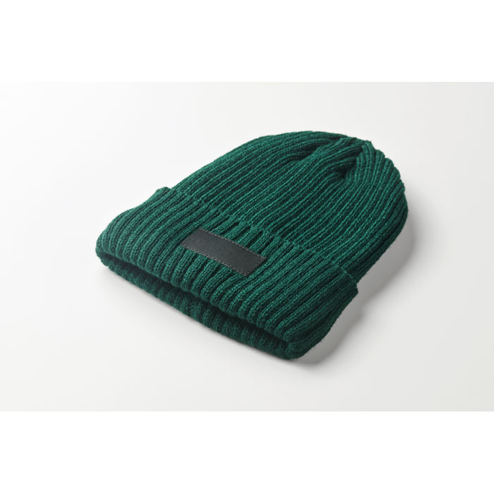 3M knitted beanie with cuff Verde Scuro item detail picture