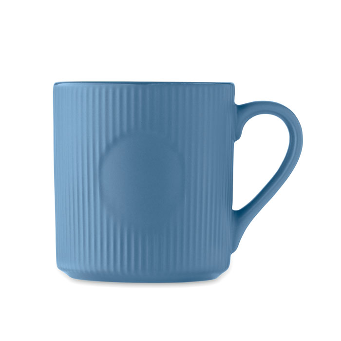 Tazza in ceramica a coste 340 m Blu item picture top