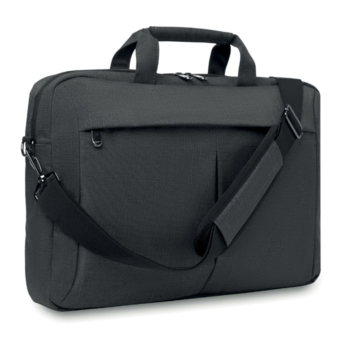 Laptopbag in 360D polyester Grigio item picture back