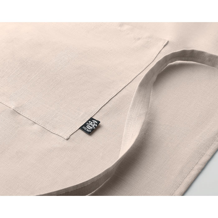 Hemp adjustable apron 200 gr/m² Beige item detail picture