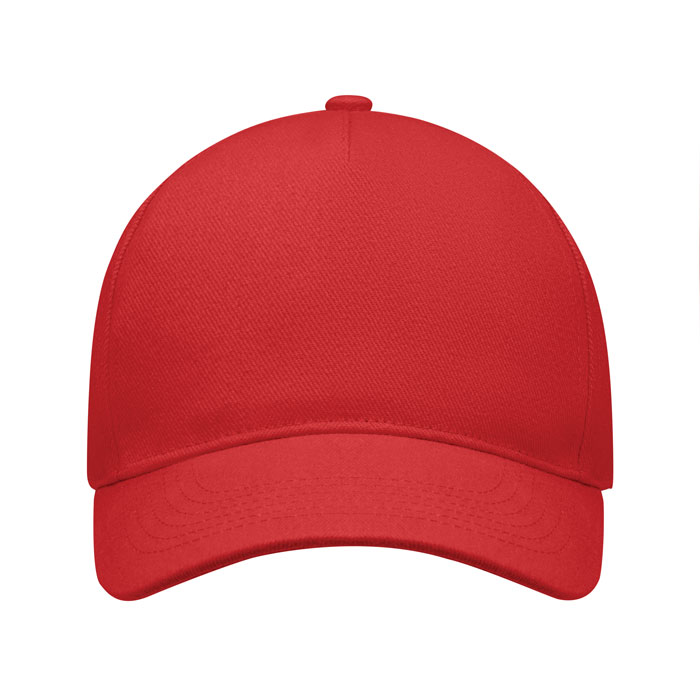 Cappellino a 5 pannelli red item picture top