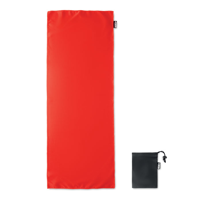 RPET sports towel and pouch Rosso item picture top