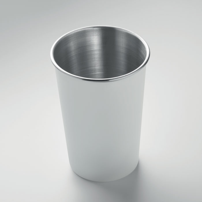 Tazza in acciaio inox riciclato Bianco item detail picture