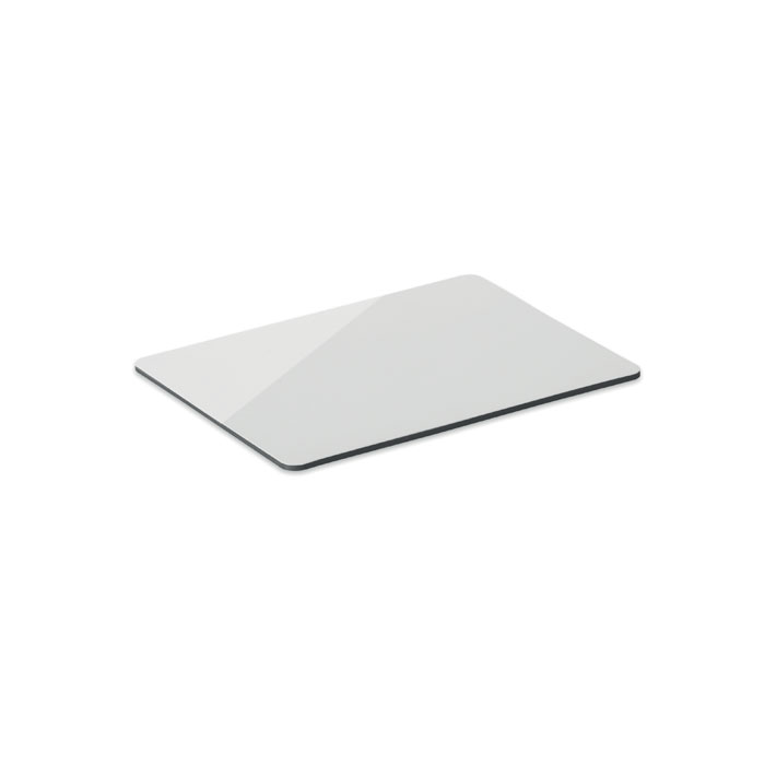 Magnete rettangolare in PVC Bianco item picture side