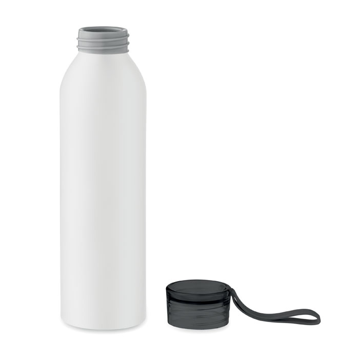 Bottiglia di alluminio 600ml Bianco/Nero item picture open