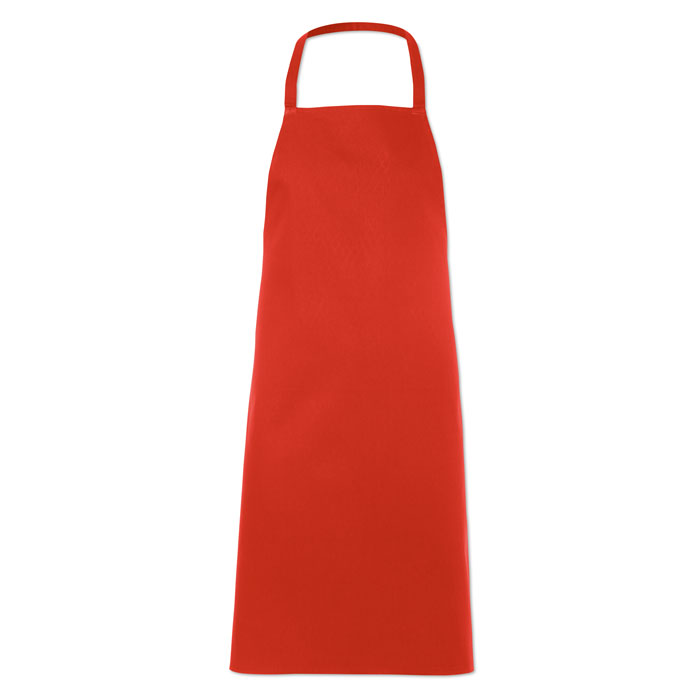 Kitchen apron in cotton Rosso item picture side
