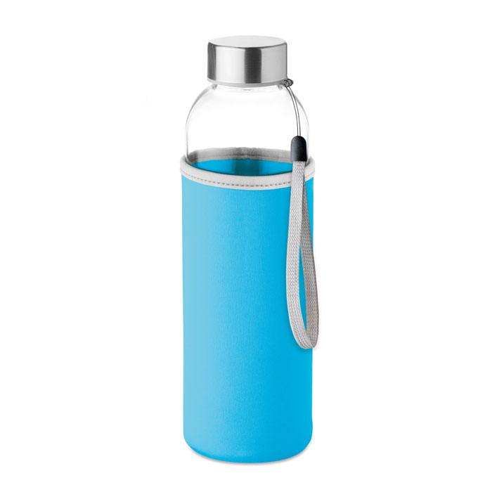 Bottiglia in vetro 500ml turquoise item picture front