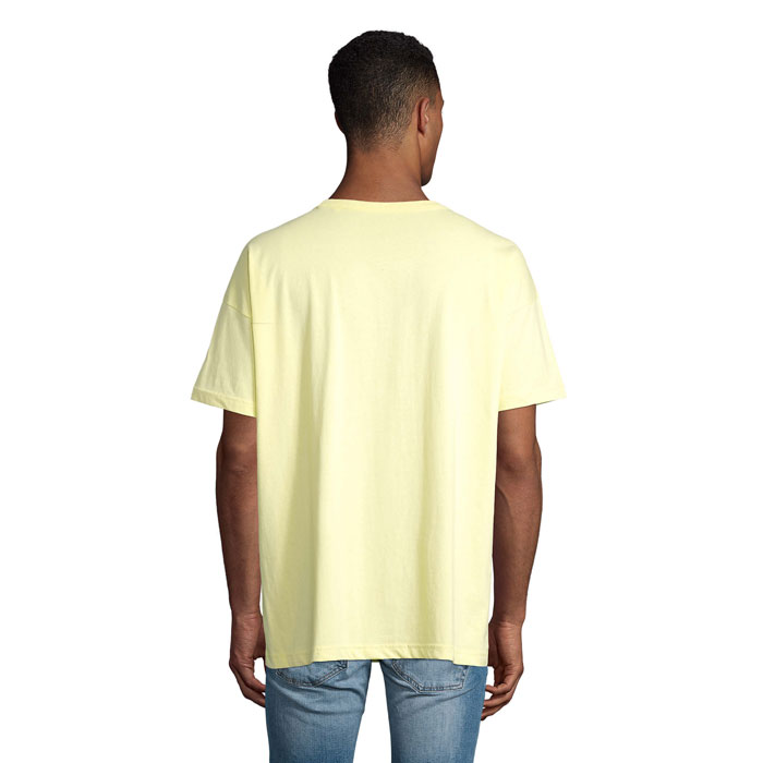 BOXY MEN T-SHIRT OVERSIZE Giallo Chiaro item picture back