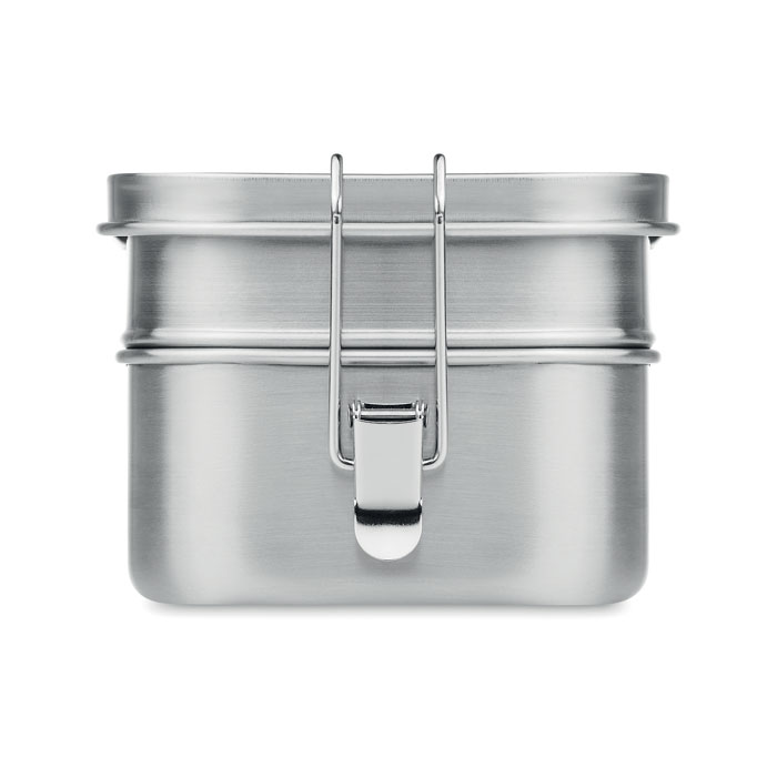 Stainless steel lunch box Argento Opaco item picture back