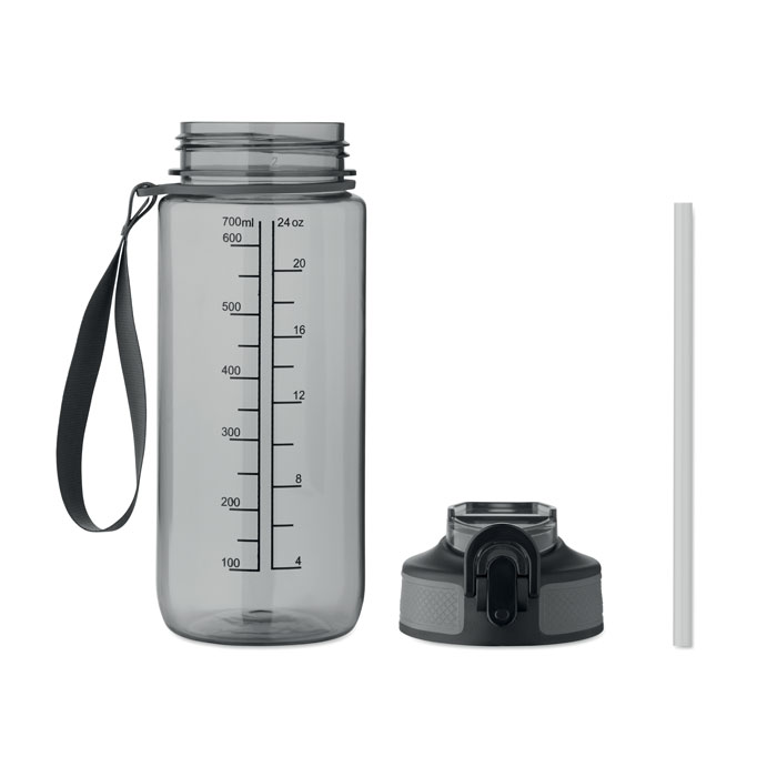 Bottiglia sport 700ml Grigio Trasparente item picture 3