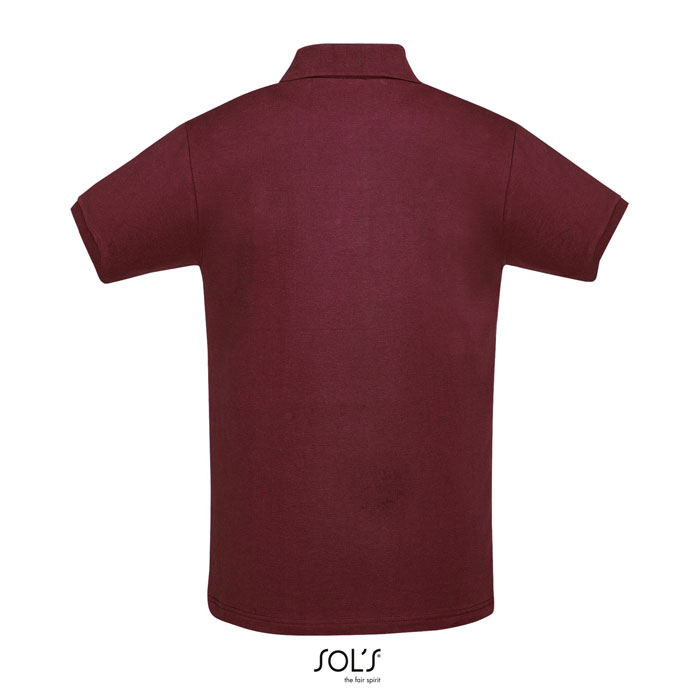 PERFECT MEN Polo 180g Burgundy item picture back