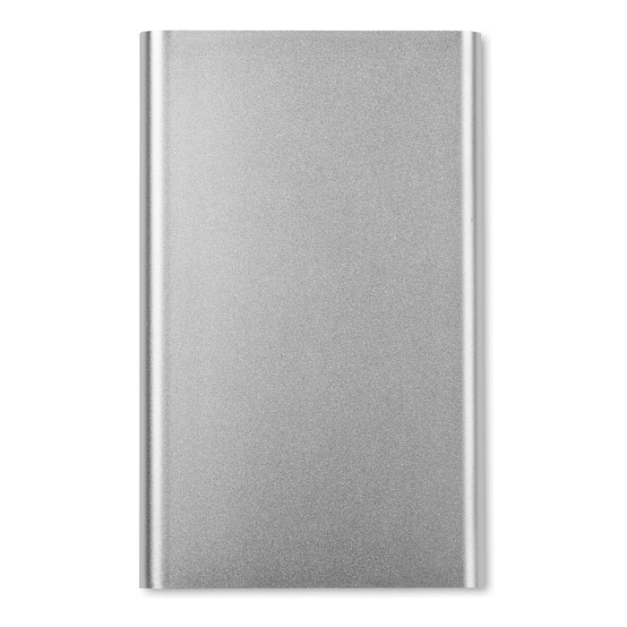 Flat power bank 4000 mAh Argento Opaco item picture back