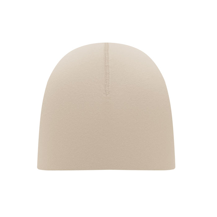 Unisex beanie in cotton Beige item picture front