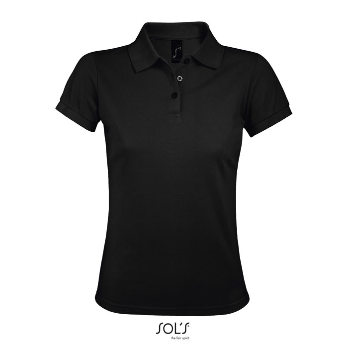 PRIME WOMEN POLO 200g black item picture front