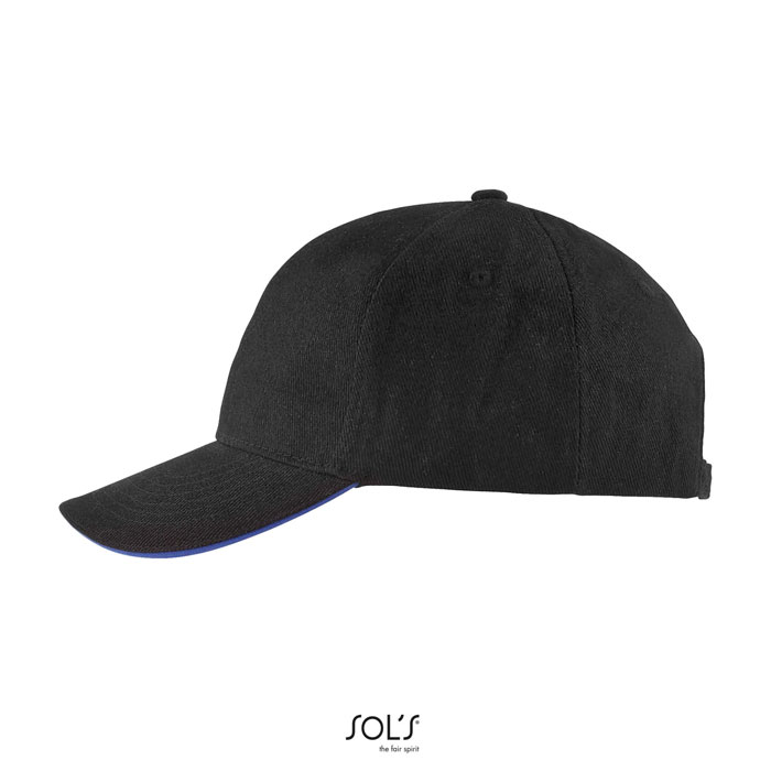BUFFALO SIX PANEL CAP Black/Royal item picture back