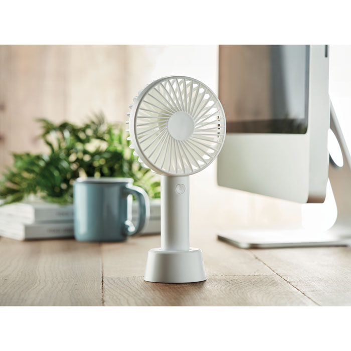 USB desk fan with stand  Bianco item ambiant picture