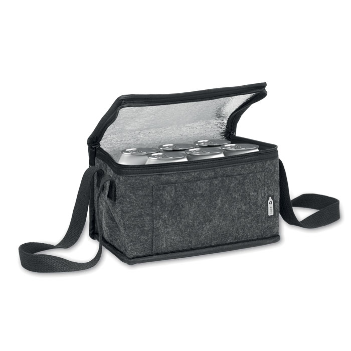 Borsa termica in feltro RPET Grigio Pietra item picture side