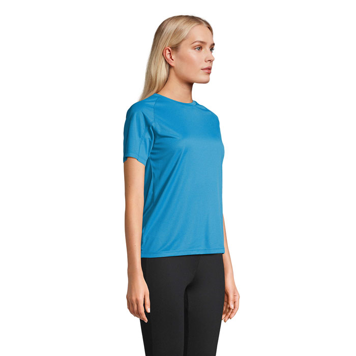 VORTEX WOMEN RAGLAN T-SHIRT Aqua item picture side