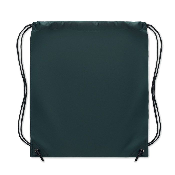 190T Polyester drawstring bag Verde Scuro item picture back