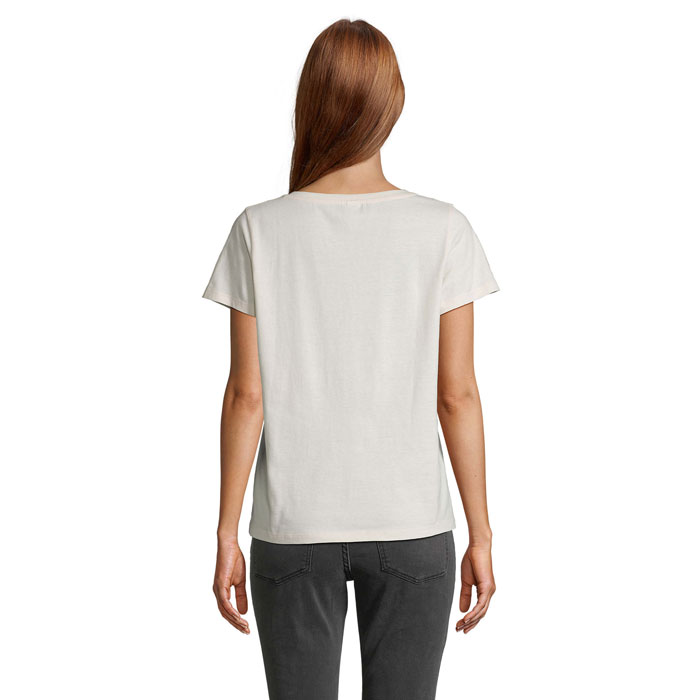 REGENT V T-SHIRT WOMEN Bianco Sporco item picture back