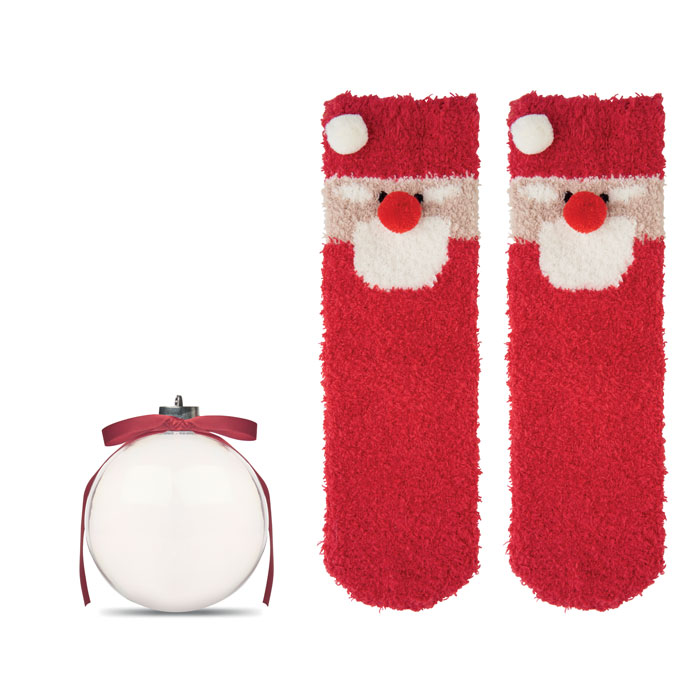 Calzino di Babbo Natale Rosso item picture side