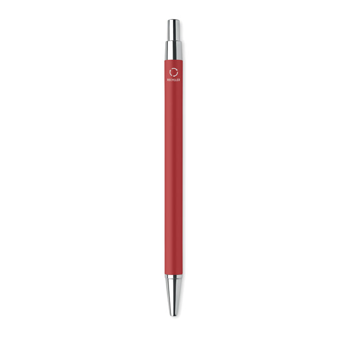 Recycled aluminium ball pen Rosso item picture front