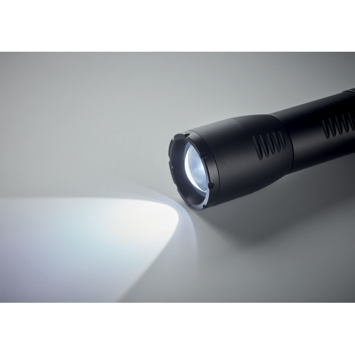 Piccola torcia a LED in alluminio black item picture top