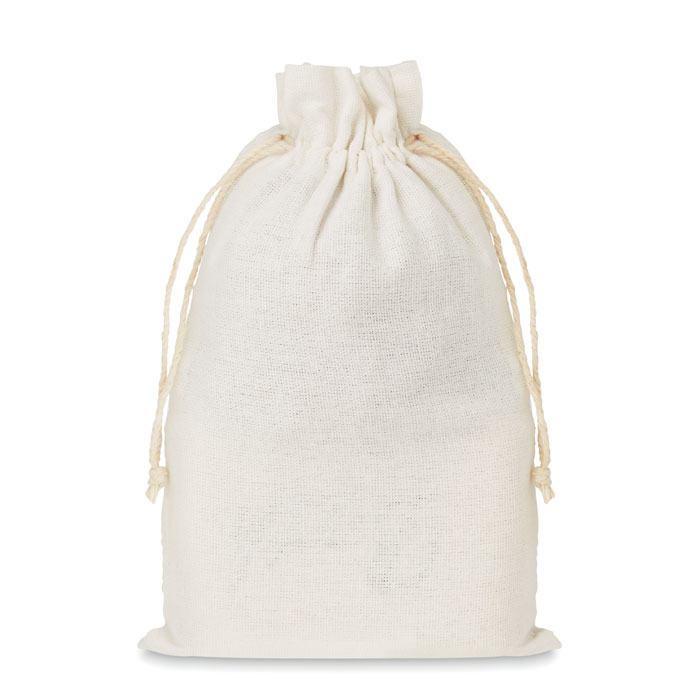 Set bagno in pouch di cotone beige item picture top