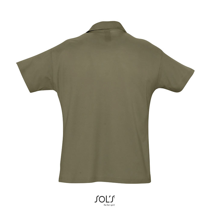 SUMMER II MEN Polo 170g Army item picture back
