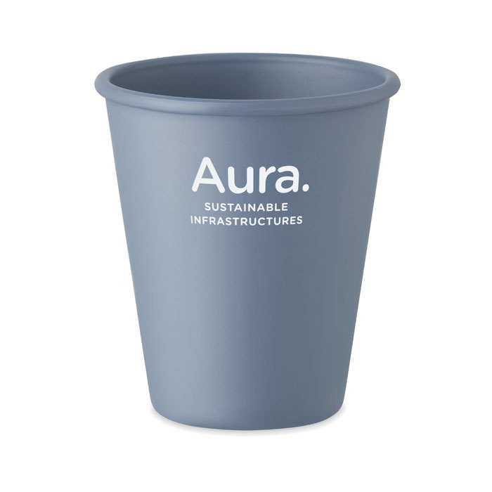 Reusable PLA single wall cup Petrolio item picture printed