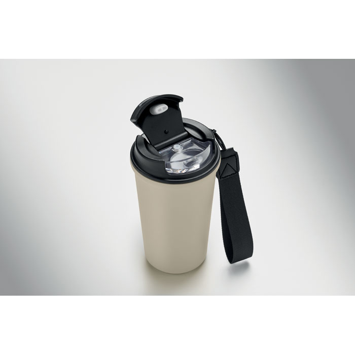 Bicchiere acciaio riciclato Beige item picture back