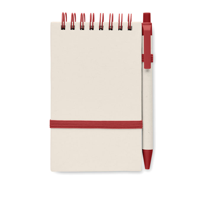 Notebook A6 red item picture side