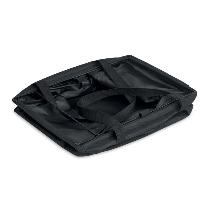 Borsa organizer pieghevole in RPET Nero item picture back