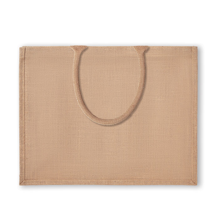 Jute shopping bag Beige item picture side