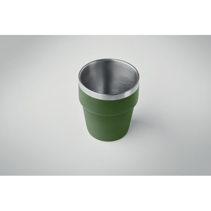 Bicchiere doppio strato 250 ml Verde Scuro item detail picture