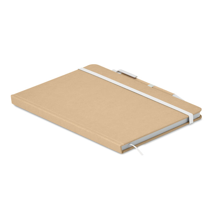 A5 notebook in recycled carton Bianco item picture front