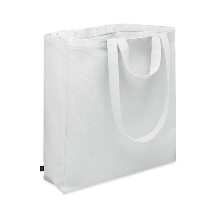 Recycled cotton shopping bag Bianco item picture front