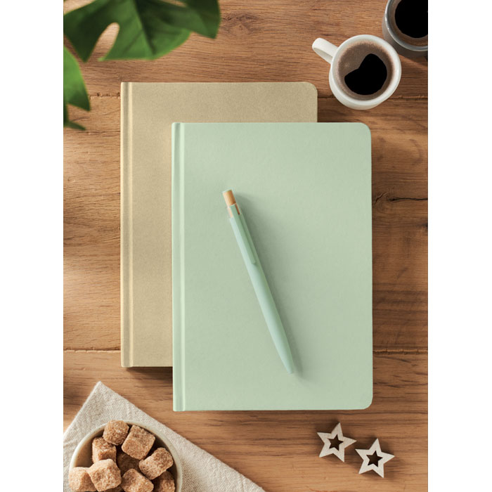 A5 sugarcane PLA notebook Verde Menta item ambiant picture