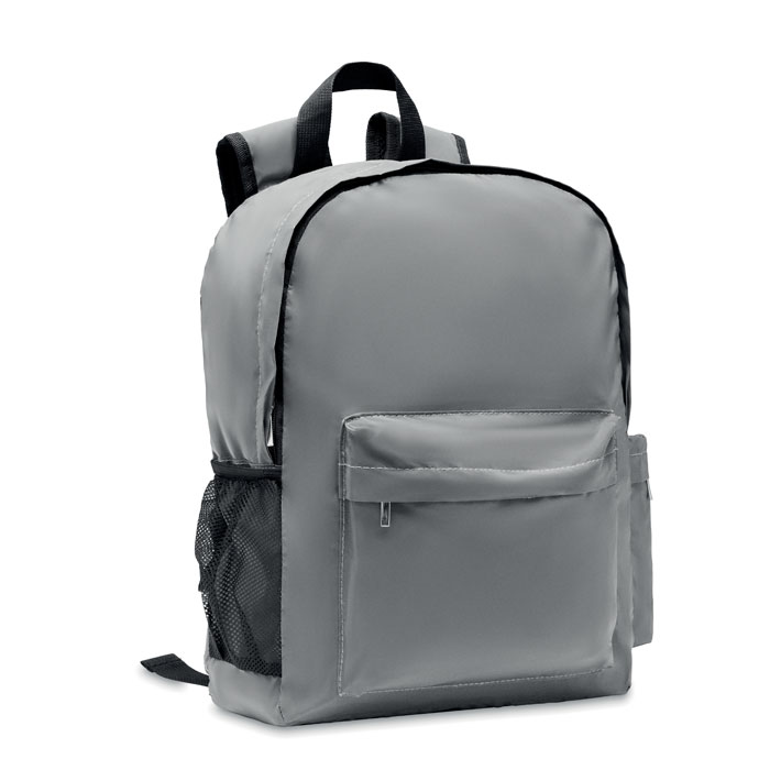 High reflective backpack 190T Argento Opaco item picture front