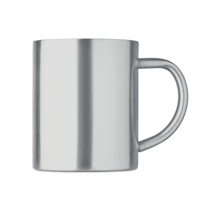 Recycled stainless steel mug Argento Opaco item picture back