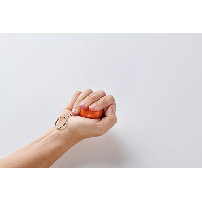 Portachiavi a forma di palla in PU Arancio item picture back