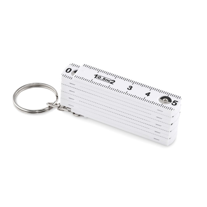 Carpenters ruler key ring 50cm Bianco item picture front