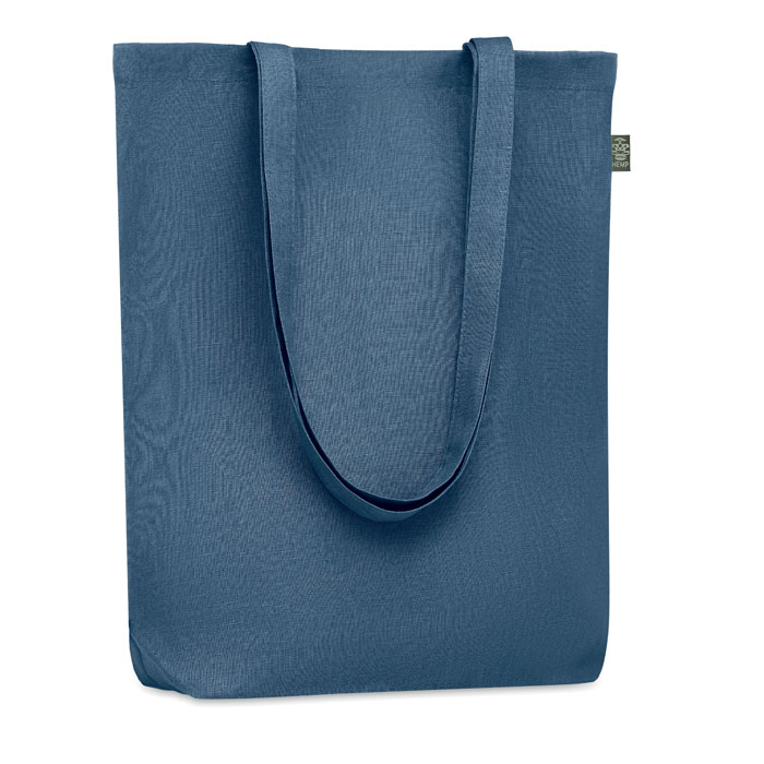 Shopper in 100% canapa blue item picture front