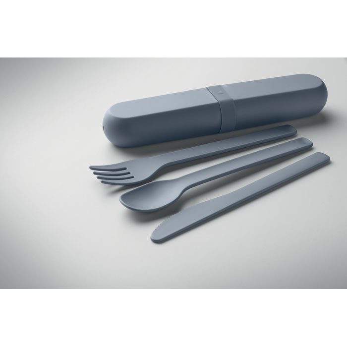 Cutlery set and case in PLA Petrolio item detail picture