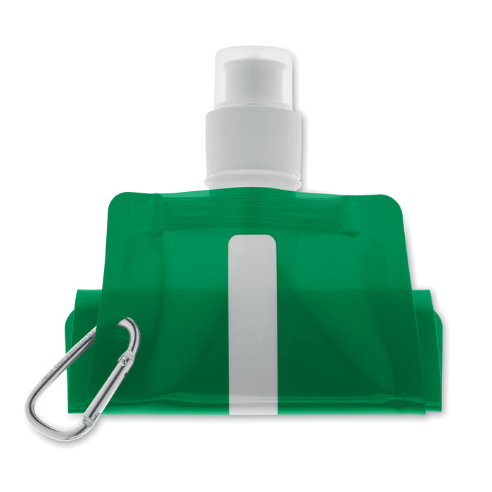 Foldable water bottle Verde Trasparente item picture top